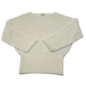 Dissh Jules Long Sleeve Knit Top in White